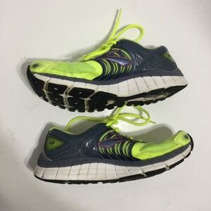 Brooks Glycerin 11  Size 6.5 Neon Green & Gray‎ Running Jogging  Shoes Pr…